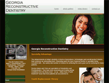 Tablet Screenshot of georgiareconstructivedentistry.com